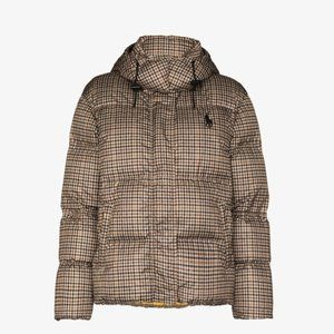 Polo Ralph Lauren Carly Check Patterned Puffer Jacket